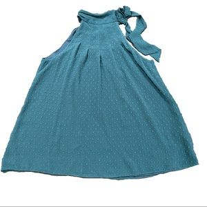 ModCloth Trapeze Halter Blouse in Teal Size L